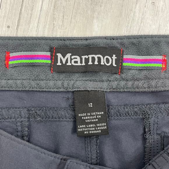 Marmot Gray Rainbow Roll Up Hiking Outdoors Gorpcore Nylon Lightweight Pants 12 - Picture 8 of 15